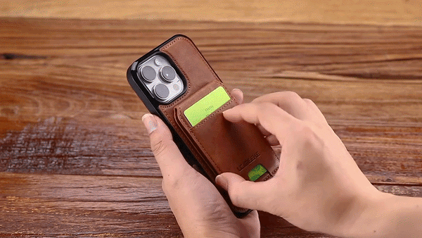 2-in-1 Detachable Wallet Phone Case with RFID Card Holder & Adjustable Stand