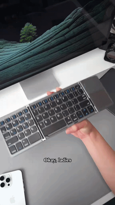 PocketFold Compact Foldable Bluetooth Keyboard